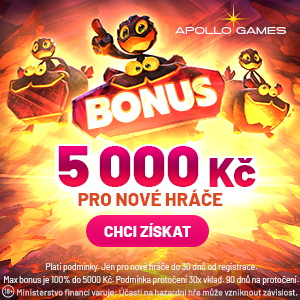 5000 Kč pro nové hráče od Apollo Games!