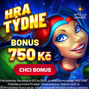 Bonus 750 Kč ve hře týdne od Apollo Games!