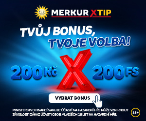MerkurXTip bonus 200 Kč vs 200 Free Spinů!
