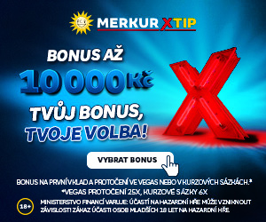 Až 10000 Kč vstupní bonus od MerkurXTip!