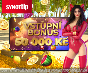Vstupní bonus až 50000 Kč od SynotTip!