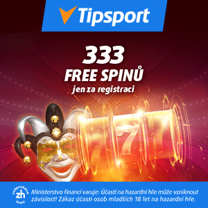 333 Free Spinů od Tipsportu za registraci!