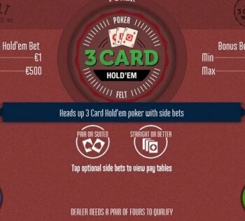 3 Card Holdem Poker Video Automat