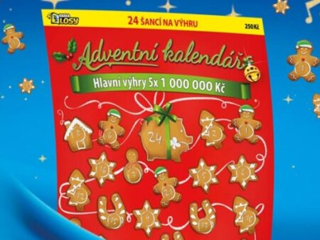 Sazka adventní kalendář 2026: cena 300 Kč, výhry a pravděpodobnost