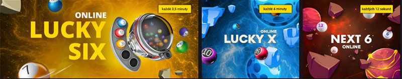 Fortuna Loterie - Lucky Six, Lucky X, Next 6