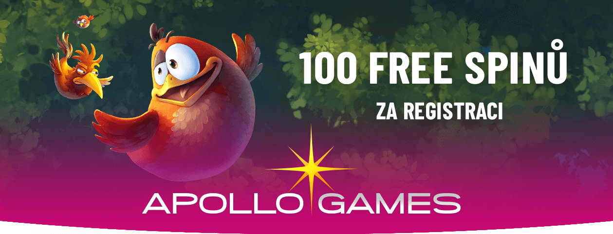 100 free spinu za registraci u Apollo