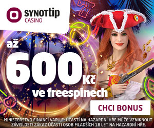 Free Spiny od Synottip - 600Kč