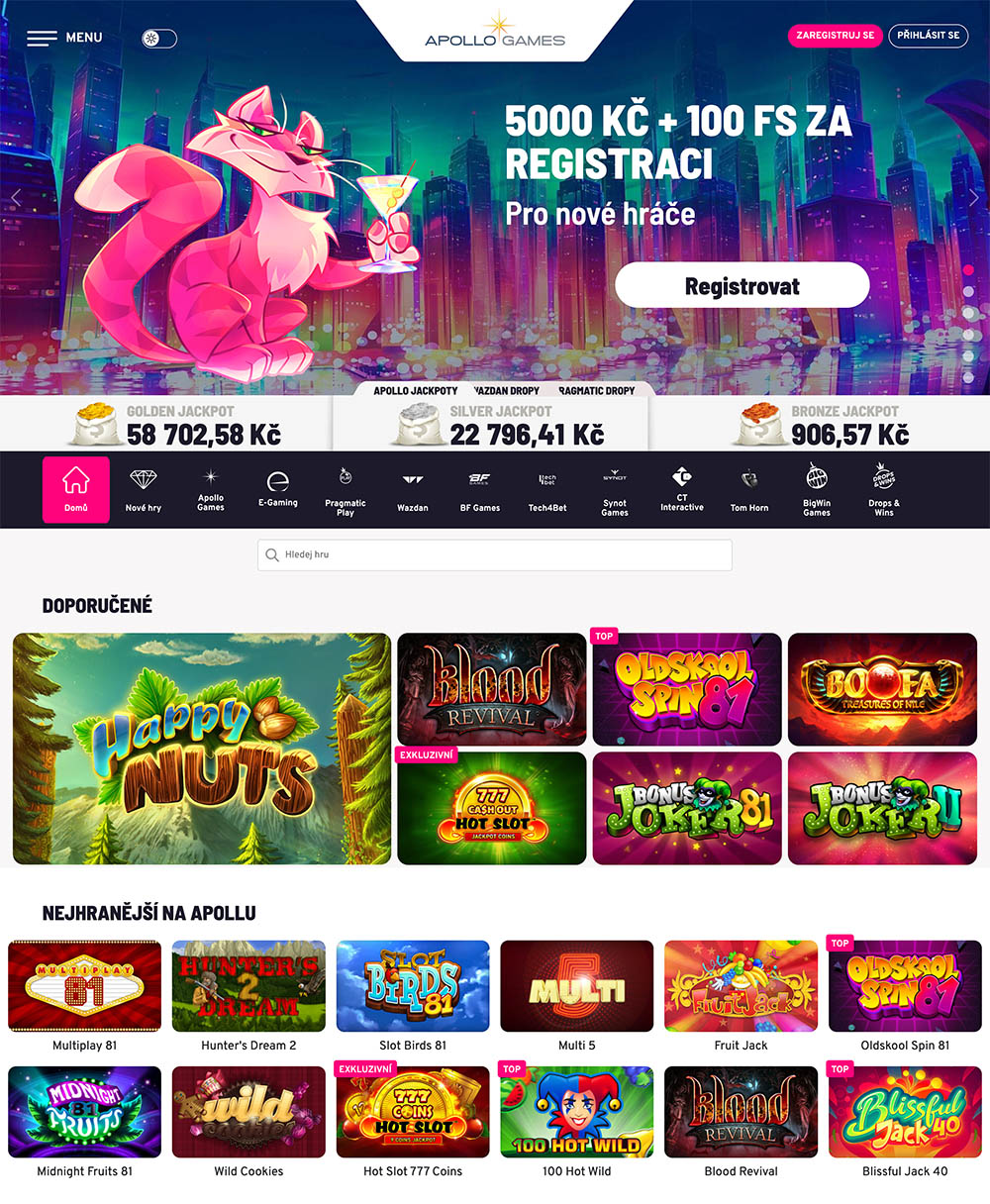 Automaty na Apollo Games