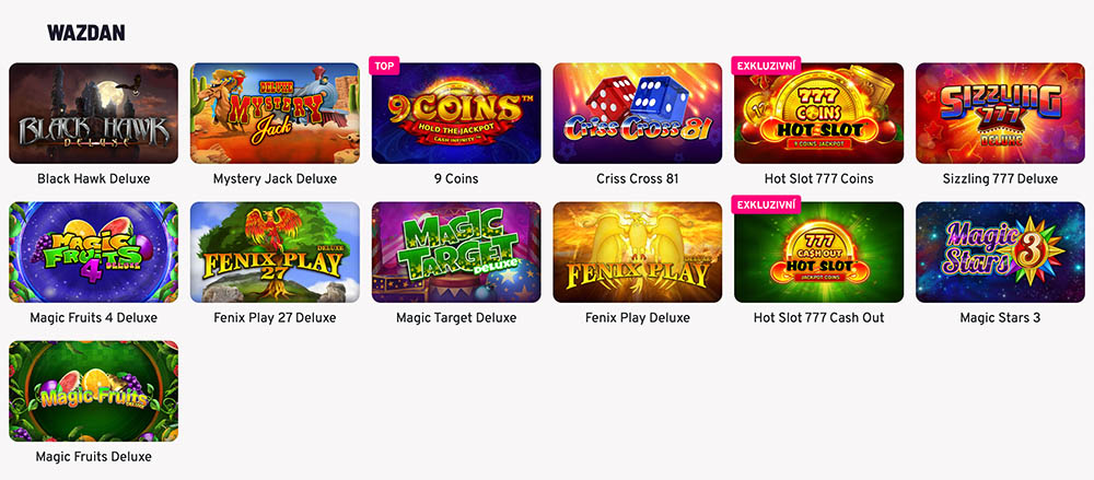 Wazdan automaty na Apollo Games
