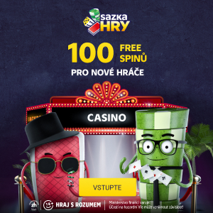 Sazka - bonus 100 free spiny pro nové hráče