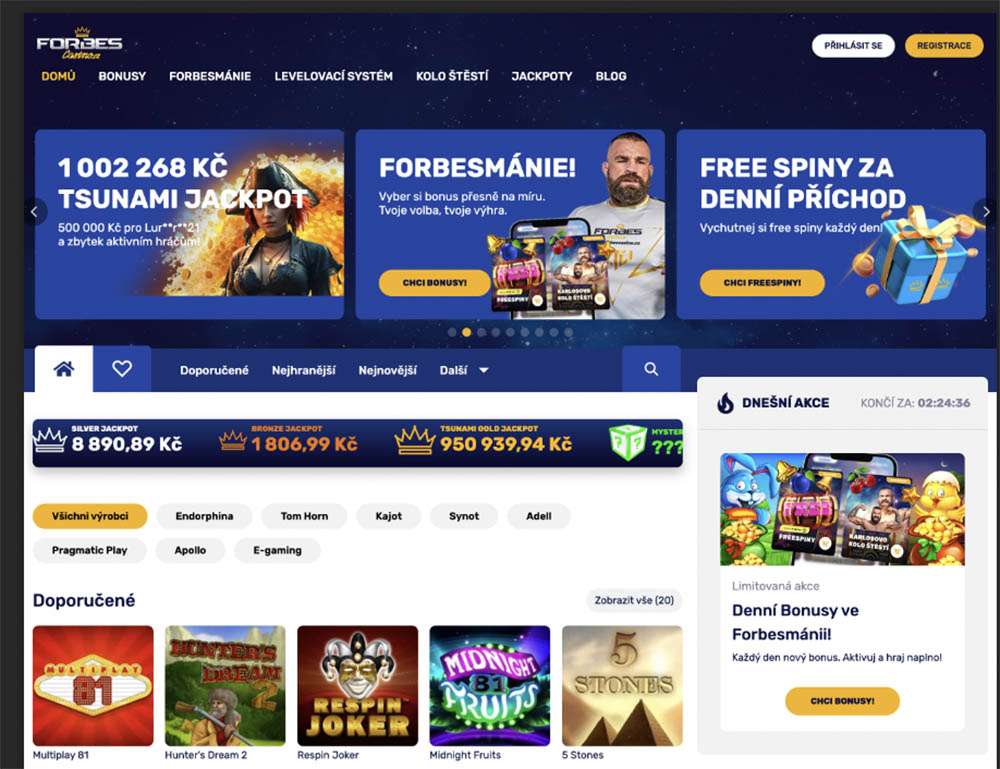 Forbes Casino webové stránky