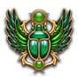 Symbol Skarabeus na automatu Book of Secrets