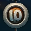 Symbol 9 a 10 na automatu Cave of Fortune