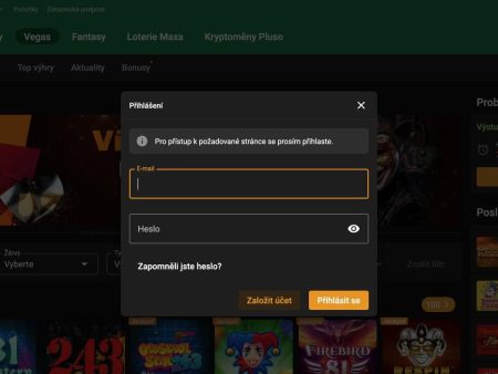 Chance přihlášení a registrace: návod krok za krokem