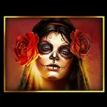 Symbol Catrina na automatu Dia de los Muertos