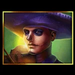 Symbol Mariachi na automatu Dia de los Muertos