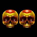 Symbol Zlatá lebka na automatu Dia de los Muertos