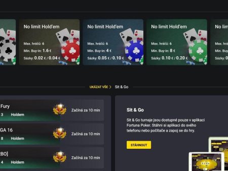 Fortuna poker: turnaje, bonus, aplikace a pravidla