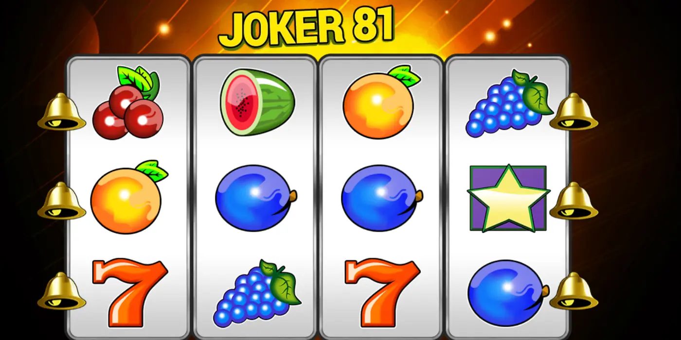 Automat Joker 81 od Kajot: 4 válce s ovocem, sedmičkami a hvězdou