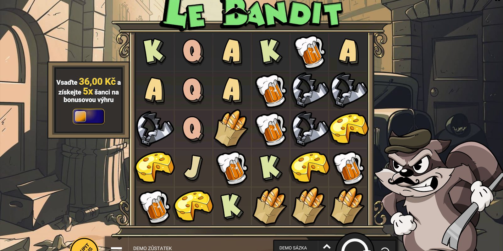 Le Bandit od Hacksaw Gaming: ukázka hry