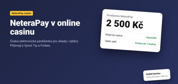 NeteraPay v online casinu: vklad, výběr a poplatky