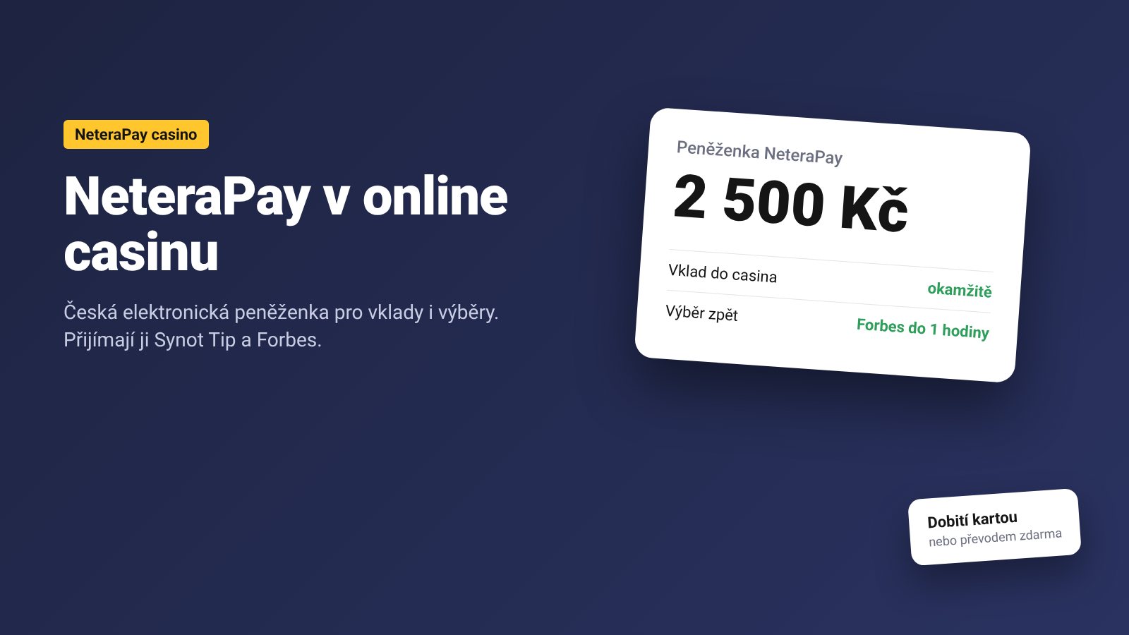 Peněženka NeteraPay pro vklad a výběr v online casinu