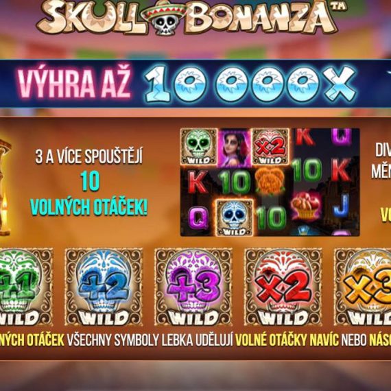 Skull Bonanza: recenze automatu, demo zdarma i hra za peníze