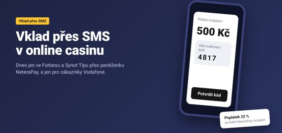 Online casino s vkladem přes SMS