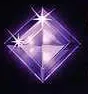 Symbol Fialový diamant na automatu Starburst