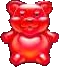 Symbol Červený medvídek na automatu Sugar Rush