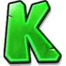 Symbol K na automatu Volcano Explosive