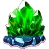 Symbol Zelený krystal na automatu Volcano Explosive