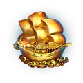 Symbol Zlatá loď na automatu Water Tiger